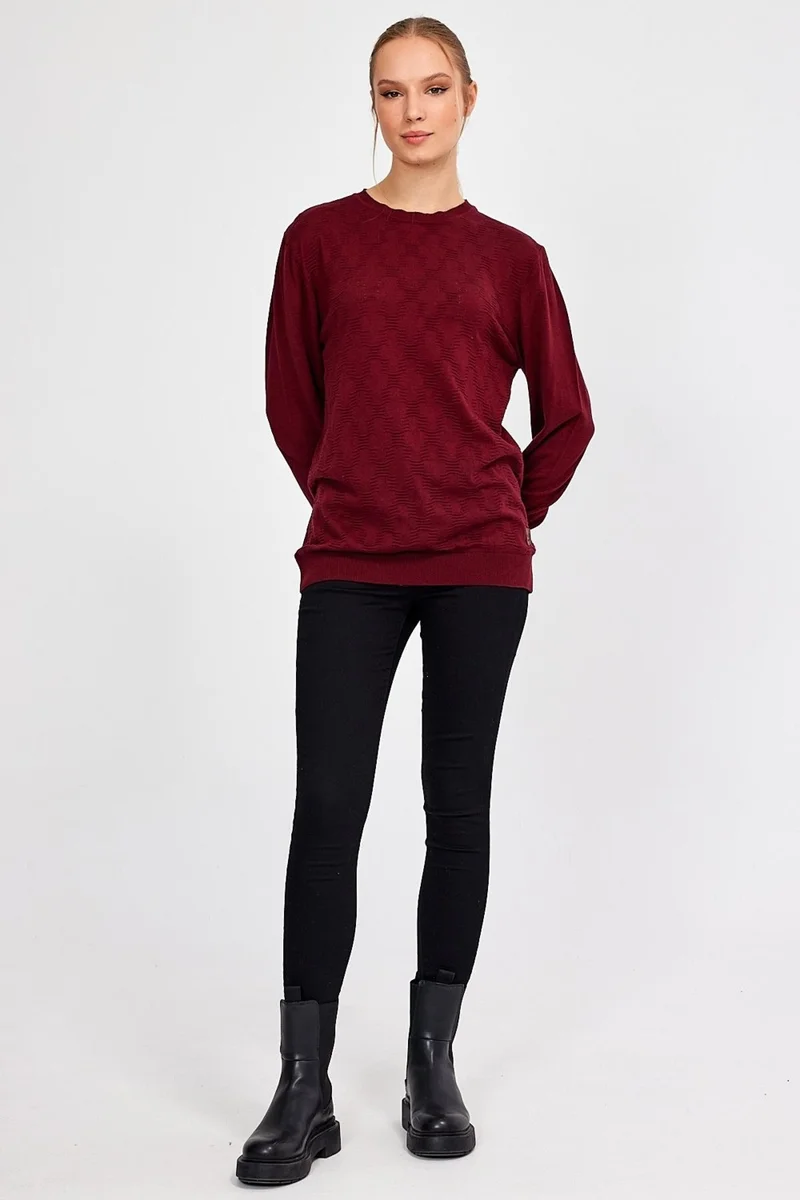 Alexander Gardi Jacquard Loose Knitwear Sweater (E21-5114)