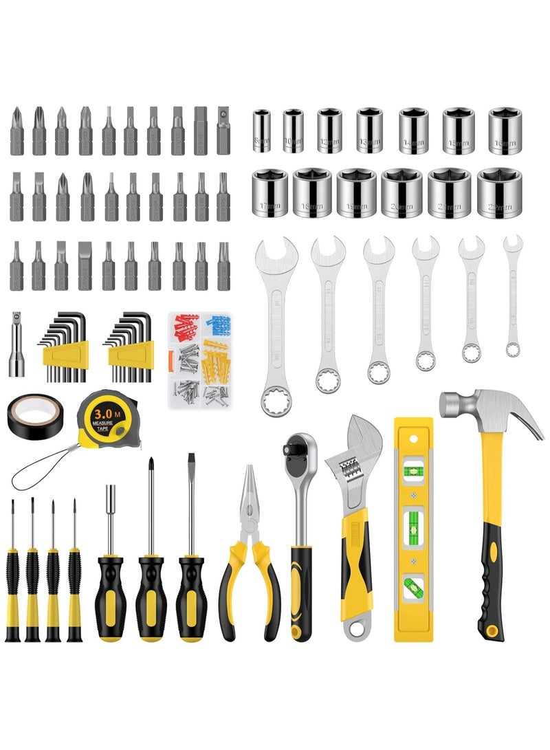 Oasisgalore 108 Piece Tool Set General House hold Hand Tool Kit with Plastic Toolbox Storage Case Used to Car repair And home Repair - Image 4
