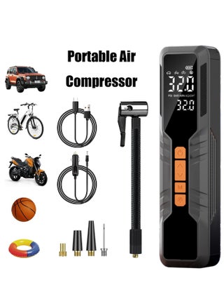 Tire Inflator Portable Air Compressor 6000mAh, 4X Fast Electric Tire Pump, Air Pump for Car Tires with Digital Pressure Gauge/LED Light/Power Bank, Bike, Motorcycle, Ball, Car Accessories - pzsku/Z67DC0714AA21BDE0B2DEZ/45/_/1721120257/f5e54c2a-818b-4281-880a-449c9cf7dc82