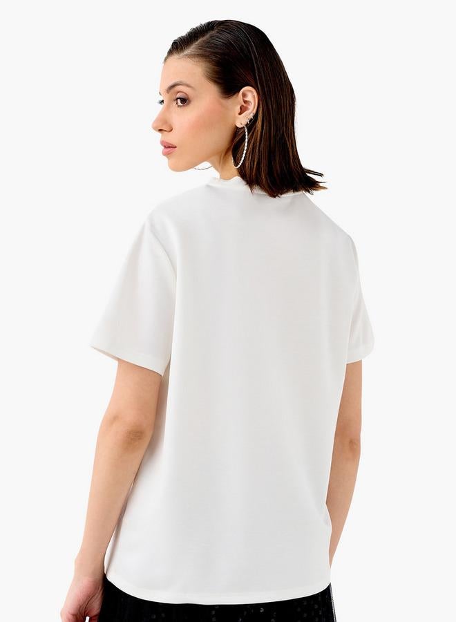 2Xtremz Flower Applique T-shirt - Image 3