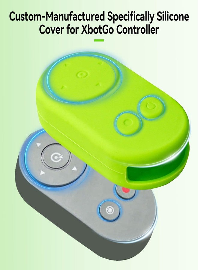 غطاء سيليكون من سارلار، عبوة من قطعتين، لكاميرا XbotGo Chameleon AI وجهاز التحكم عن بعد، سميك ومقاوم للخدوش والصدمات، غطاء واقٍ ناعم ونظيف للتصوير اليومي، (أخضر) - Image 3