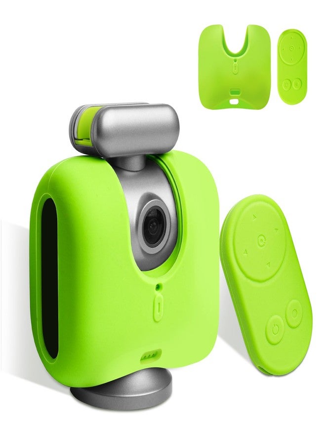 غطاء سيليكون من سارلار، عبوة من قطعتين، لكاميرا XbotGo Chameleon AI وجهاز التحكم عن بعد، سميك ومقاوم للخدوش والصدمات، غطاء واقٍ ناعم ونظيف للتصوير اليومي، (أخضر) - Image 1