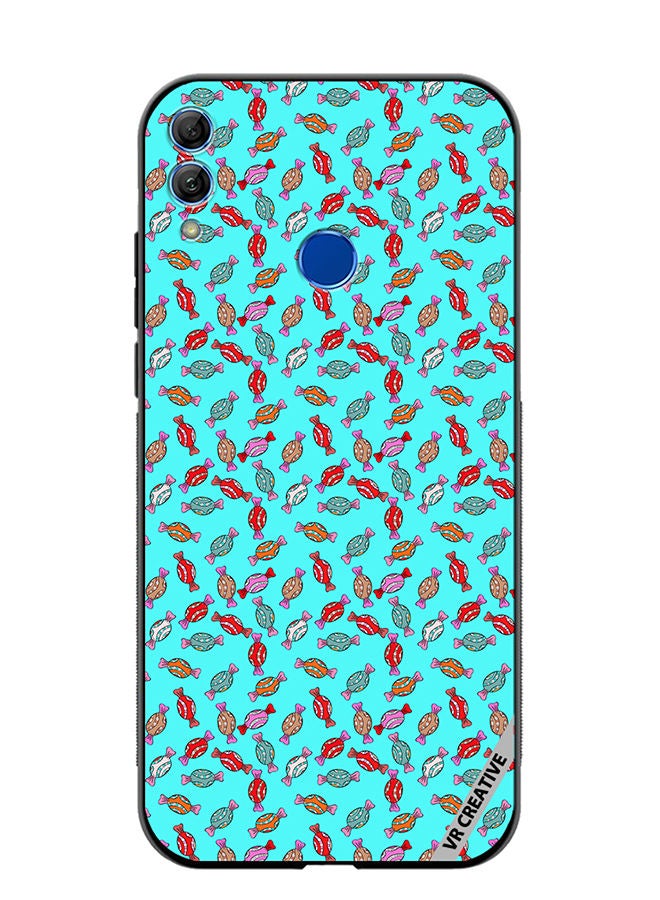 VR CREATIVE Protective Case Cover For Honor 10 Lite Trendy Raster Design Multicolour