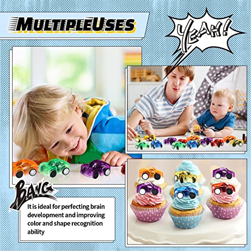 Jerify 240 Pack Pull Back Cars Bulk Mini Car Toys Assorted Colorful Cars Party Favor Pinatas Fillers Small Vehicles for Party Favors Holiday Goodie Bag Stuffers Teacher Treasure Prize Boys Girls - Image 4