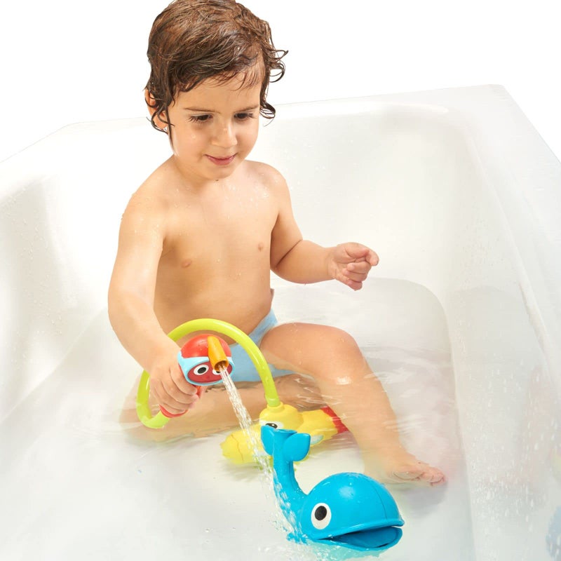 Yookidoo Baby Bath Toy (Ages 1-3)- Submarine Spray Whale With Hand Pump And Hose - Mold Free Battery Operated Toddler Water Toy With Easy To Grip Hand Shower- Make Bath Time Magical For Infants & Baby - Image 3