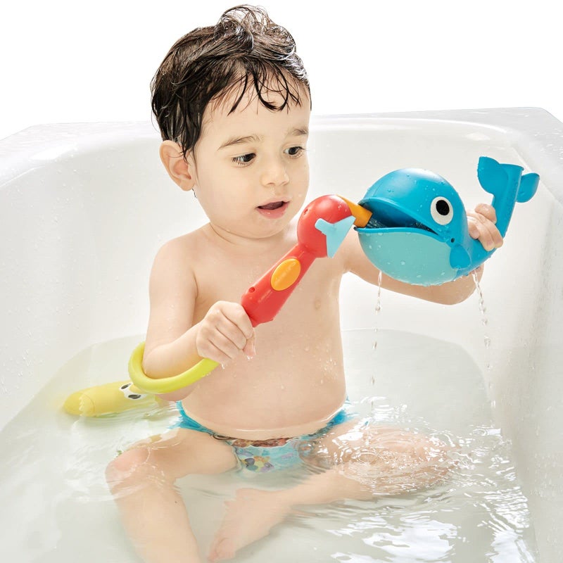 Yookidoo Baby Bath Toy (Ages 1-3)- Submarine Spray Whale With Hand Pump And Hose - Mold Free Battery Operated Toddler Water Toy With Easy To Grip Hand Shower- Make Bath Time Magical For Infants & Baby - Image 4