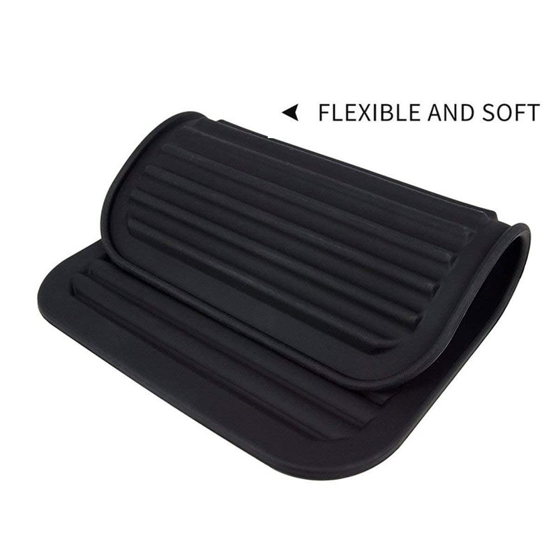 Smithcraft Smithcraft Silicone Trivets Mats for Hot Dishes and Hot Pots  Hot Pads for Countertops  Tables  Pot Holders  Spoon Rest Small Drying Mats Set of 2 Color Black  - Image 4