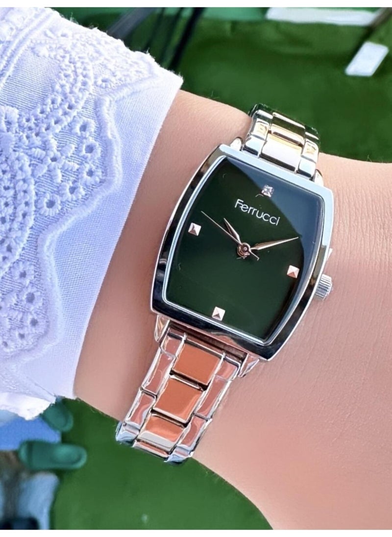 Ferrucci rectangular Women's Metal Band Wristwatch  - Image 1