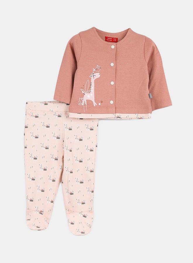 Baby Girls Interlock Pyjama set