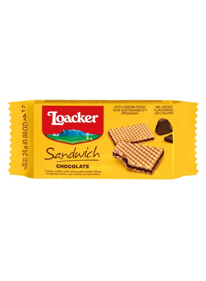 Loacker Chocolate Sandwich 25g - Image 1