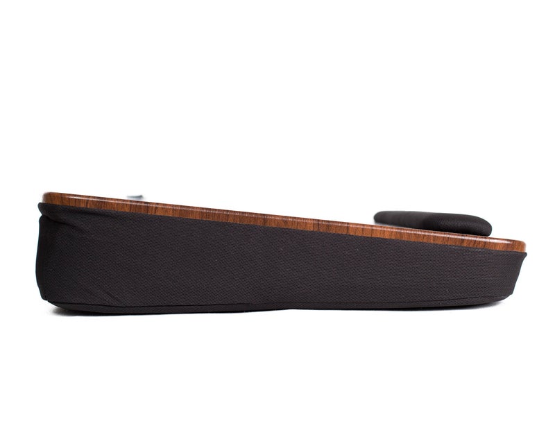 Sofia + Sam Multi Tasking Lap Desk with Memory Foam Cushion | Tablet Slot | Fits Laptops Up to 17" | Tablets Up to 9.6" | Black | Walnut Wood Top | Computer Lap Tray - Image 5