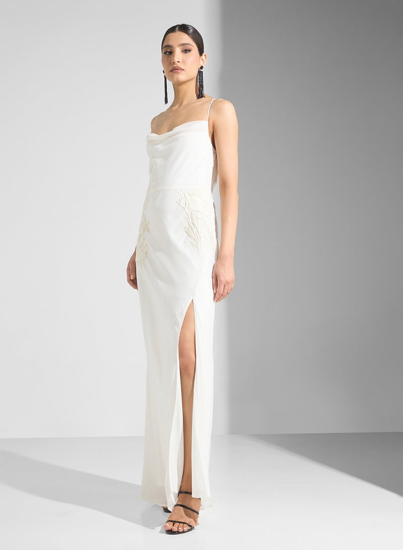 Hope & Ivy Embroidered Cowlneck Dress  - Image 4