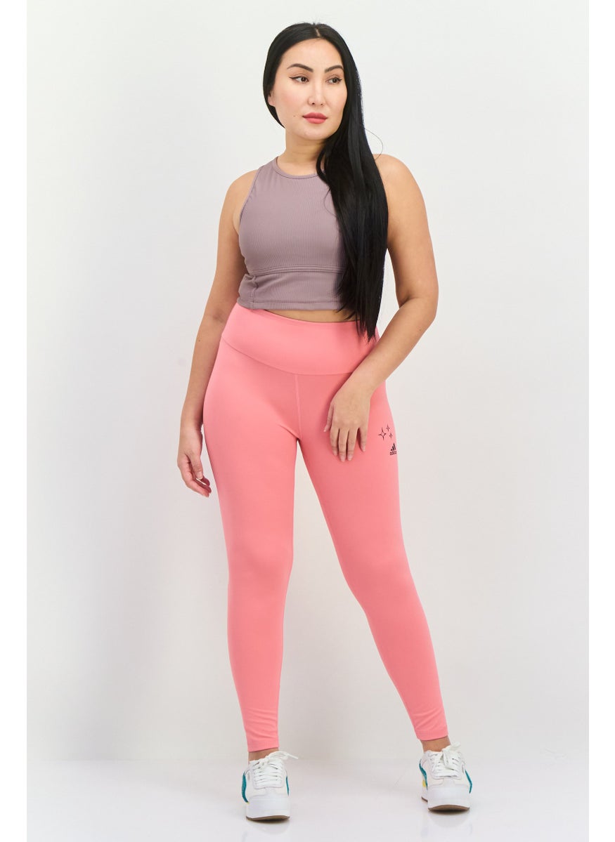 Adidas Women Tight Fit Training Leggings, Pink  - Image 2