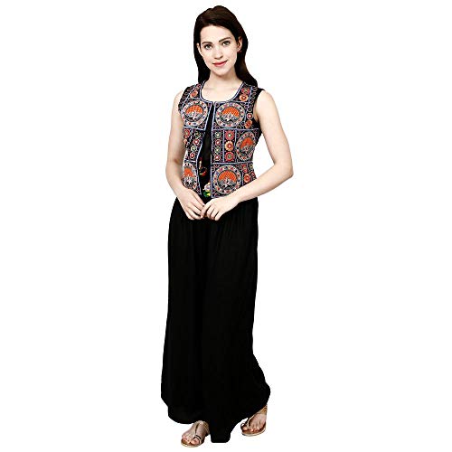 Prijam Women's Embroiderd Ethnic Shrugor Jacket RL 04 XXL and Special Embroidered Cotton Koti/Jacket/Waist Coat for Women - Image 1