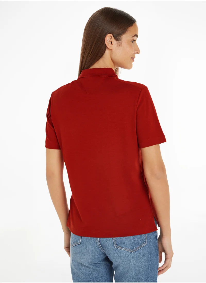 تومي هيلفيغر OPEN NK ZIP RENEWCELL POLO SS