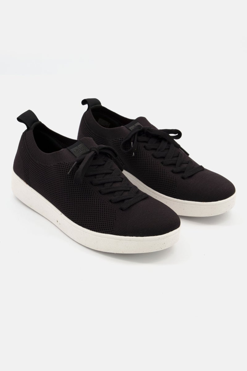 FitFlop Women Lace Up Trainers Sport Shoes, Black - Image 1