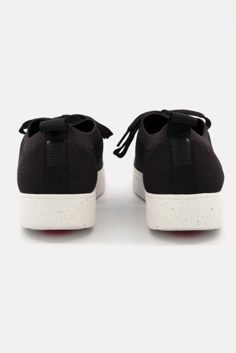 FitFlop Women Lace Up Trainers Sport Shoes, Black - Image 2