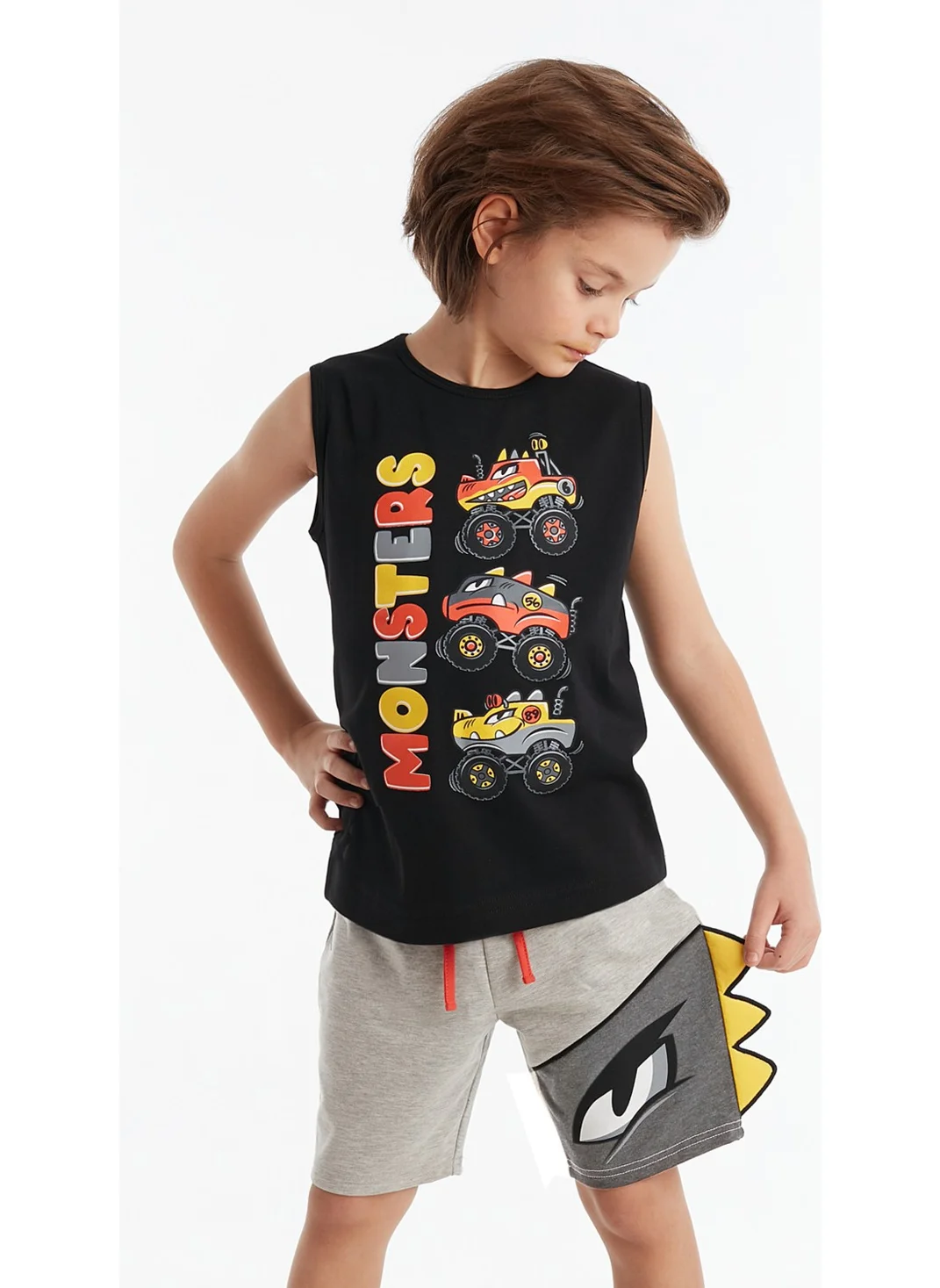 دينوكيدس Monster Cars Boy Shorts Set