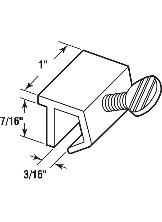برايم-لاين - قفل أمان للنافذة المنزلقة من الألومنيوم Prime-Line U 9819 (عبوة من 4 قطع) - Image 1