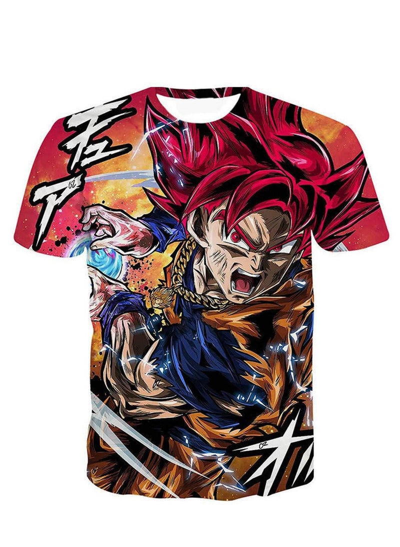 Anime Dragon Ball 3D digital printing personalized breathable T-shirt - Image 1