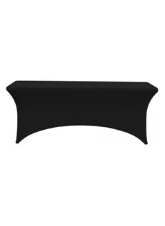 Vparty Spandex Tablecloth 6ft – Stretchable Table Covers for Party, Wedding, Birthday, Banquet, Vendor Events, Wrinkle-Resistant, Easy Fit, and Elegant Table Décor for Special Occasions and Gatherings  - Image 1