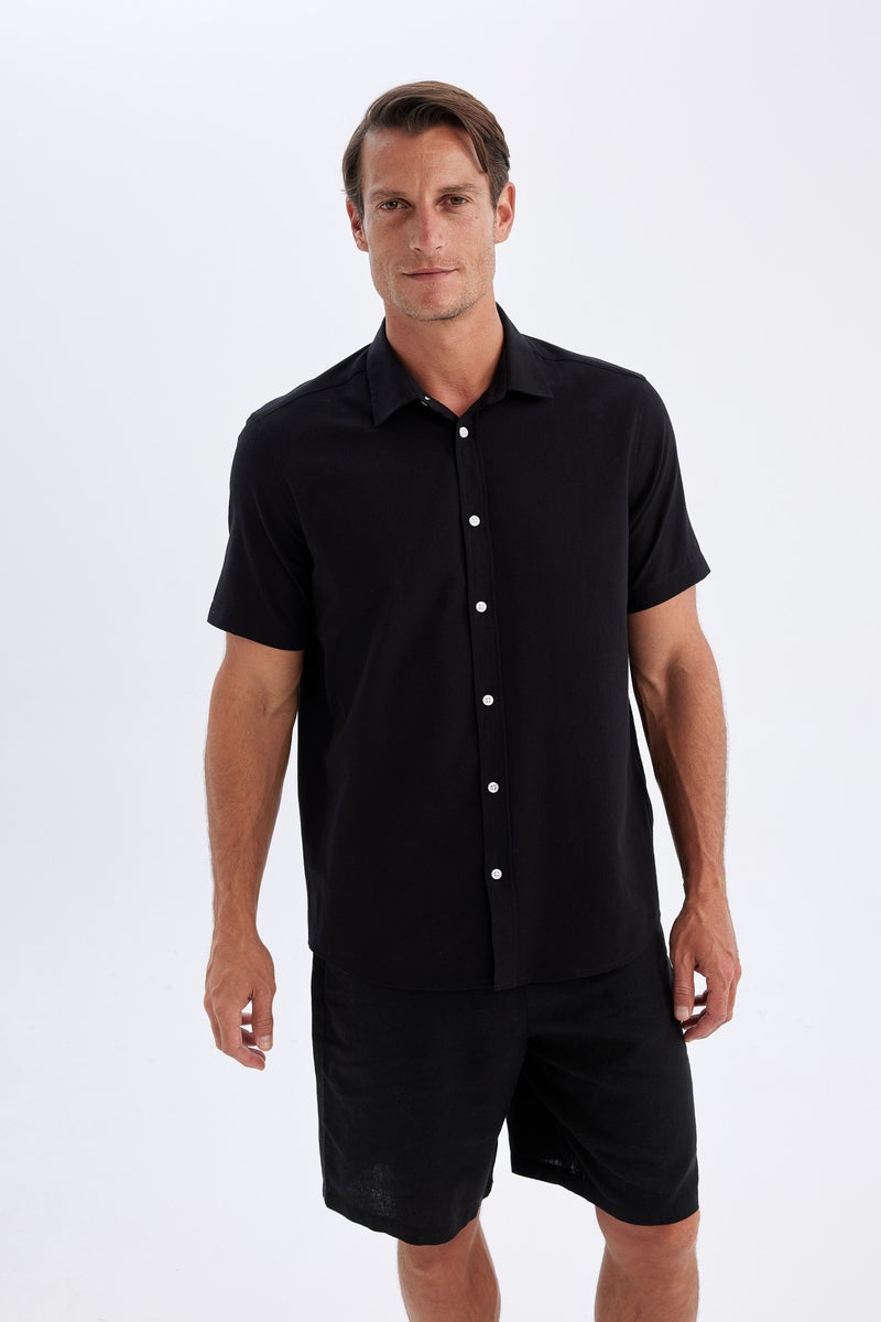 DeFacto Man Regular Fit Polo Collar Cotton Short Sleeve Shirt - Image 5