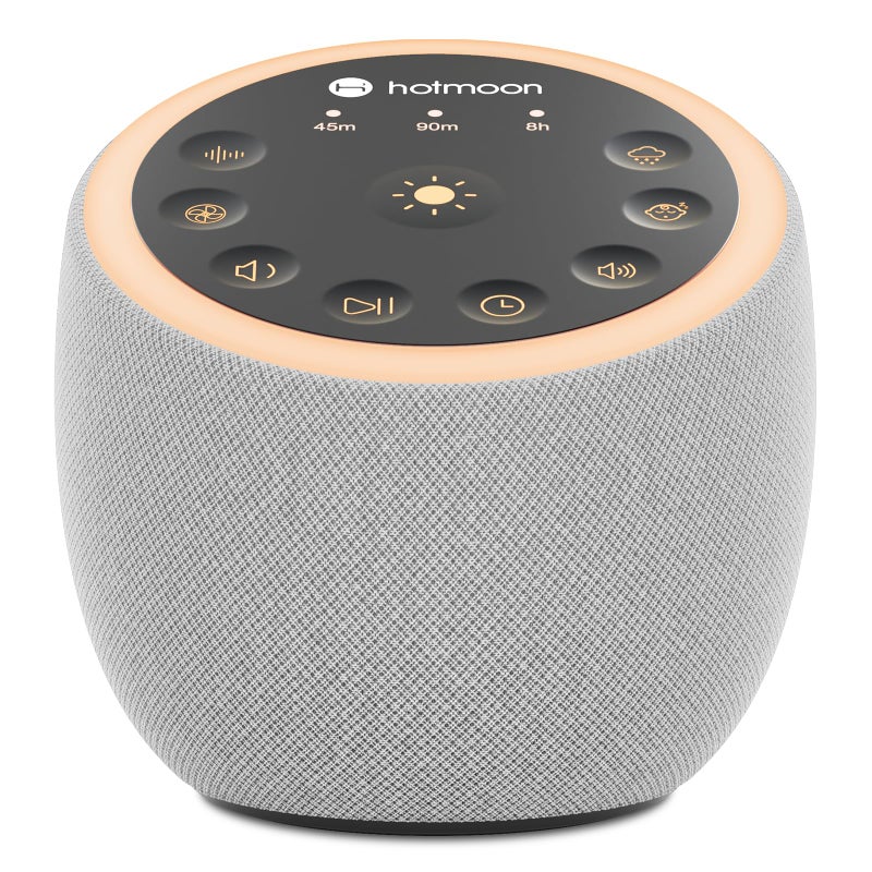 Hotmoon Sound Machine for Sleep Cocoon 2 White Noise Sound Machine with 40 Relaxing Sounds DualSpeaker Timer 8 Night Light Pink Brown Green Noise for Sleeping Adults Office Privacy Plugin - Image 2