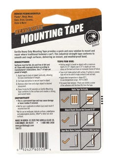 Gorilla Heavy Duty Double-Sided Mounting Tape 152cm Strong Adhesive Tape -  Heavy-Duty Bonding Tape -Indoor & Outdoor Use -No Drilling or Nails Required - pzsku/Z67DD0413A7A2E154A262Z/45/_/1732774802/20e59fdf-c819-4f7e-9437-55c717ffc31e