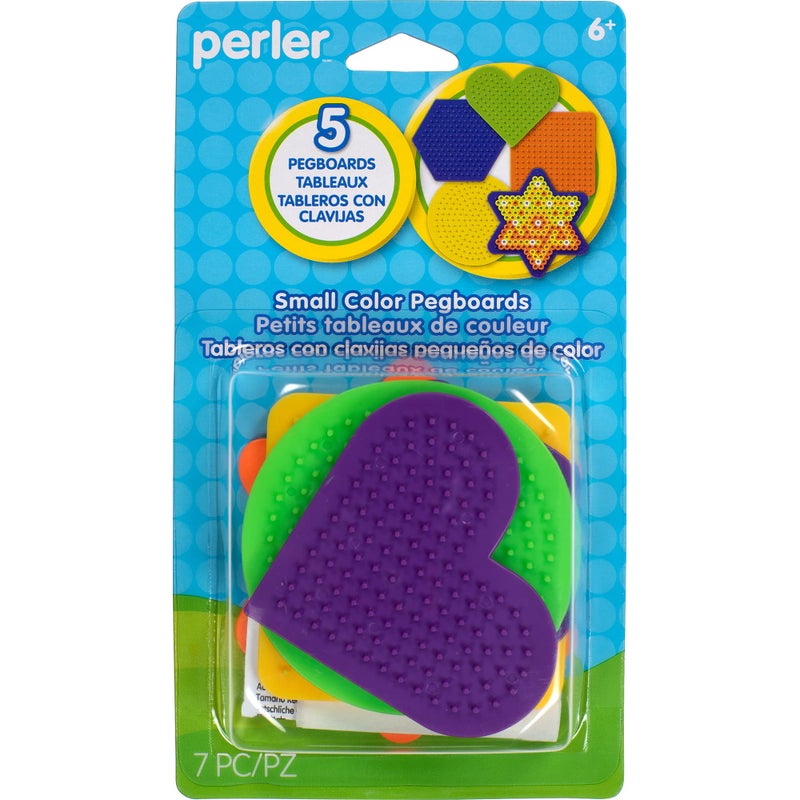 Perler Beads Small Fun Shaped Pegboards-5 Count ( Packaging May Vary ) - Image 1
