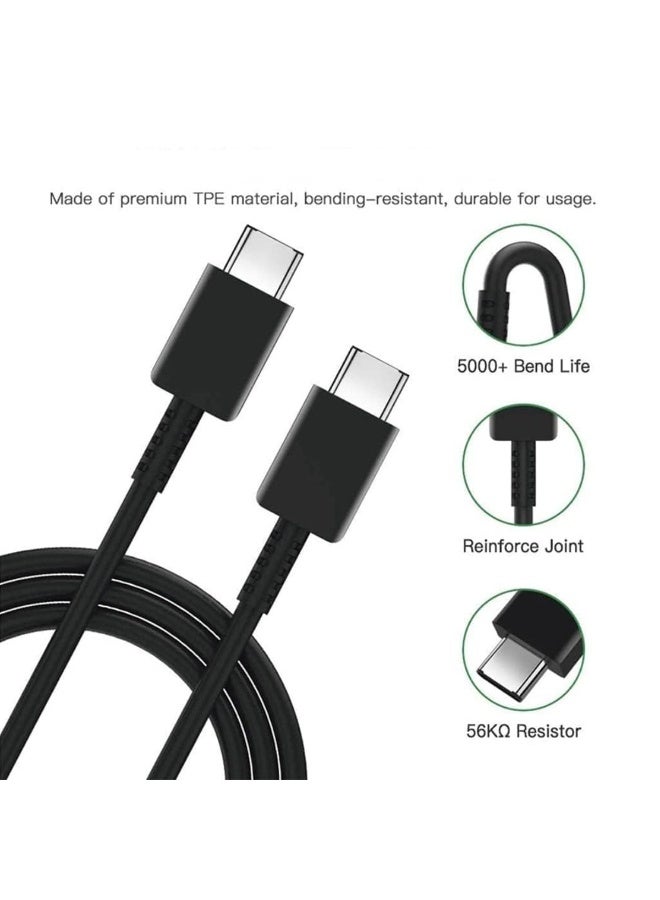 آیمی محول شحن سريع IM-TA845 من imee plus بمنفذ USB-C بقوة 45 وات مع كابل بطول متر واحد - تقنية توصيل الطاقة (PD) وPPS، شحن عالي السرعة 5 أمبير، كابل TPE متين، حماية من الجهد الزائد ودرجة الحرارة الزائدة، هيكل مقاوم للحريق، صغير الحجم وقابل للحمل - Image 4