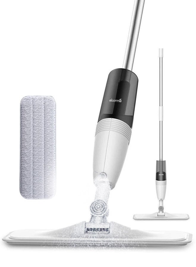 Deerma Spray Mop and Floor Mop with Washable Microfiber Pads-Cleaning Mop with 350ML Refillable Water Tank 360° Rotating Mops for Home and Kitchen TB500- White - Image 1