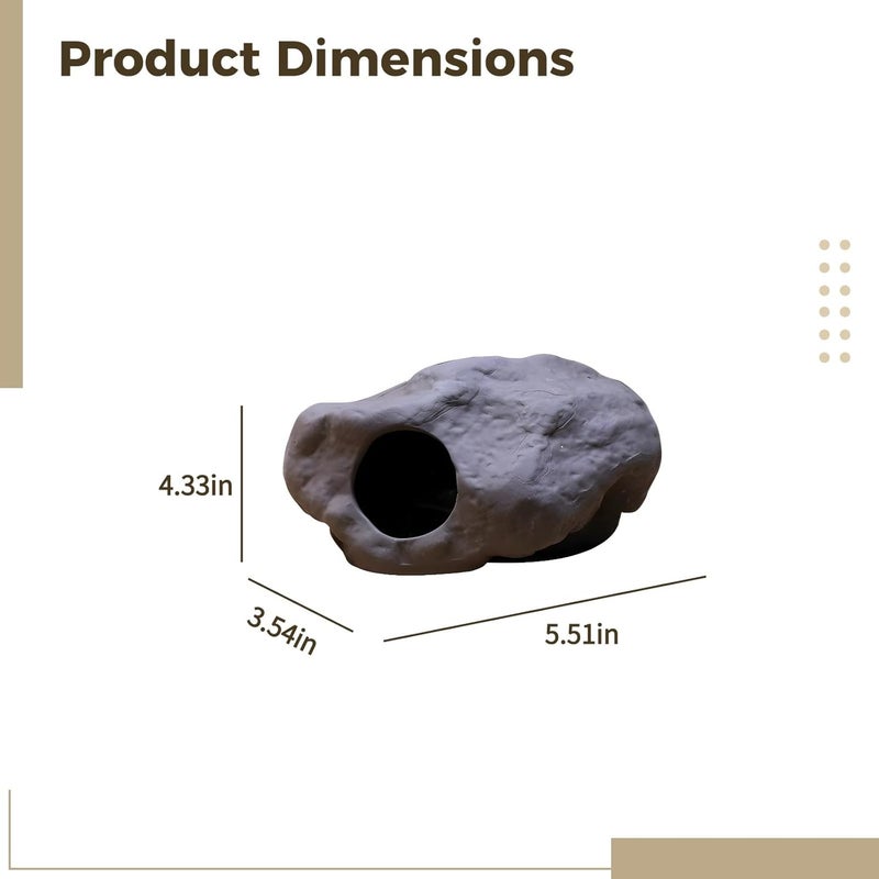 Opening Ceramic Cave Shelter, Sand Fish and Shrimp Safe House, Great Aquarium Decoration for Fish, Shrimp, Cichlid Breeding, and Parrot Spawning - Image 3