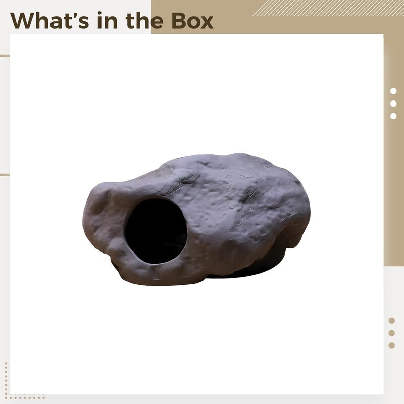 Opening Ceramic Cave Shelter, Sand Fish and Shrimp Safe House, Great Aquarium Decoration for Fish, Shrimp, Cichlid Breeding, and Parrot Spawning - Image 4