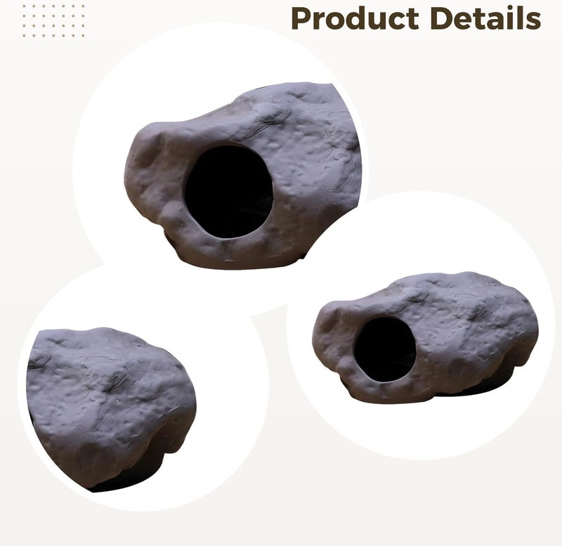 Opening Ceramic Cave Shelter, Sand Fish and Shrimp Safe House, Great Aquarium Decoration for Fish, Shrimp, Cichlid Breeding, and Parrot Spawning - Image 2