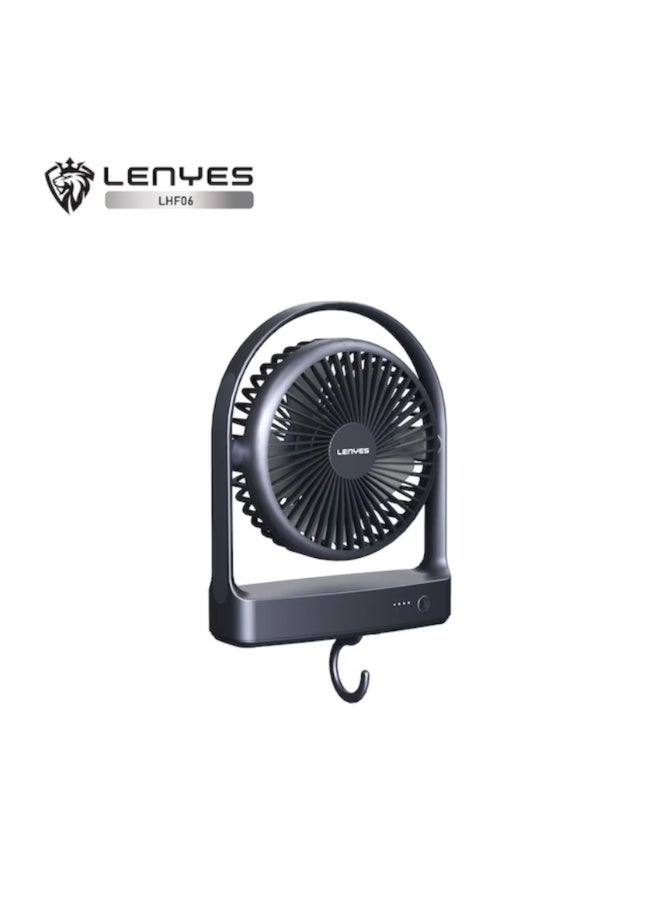 Lenyes Lenyes Lhf06 Portable Usb Rechargeable Mini Fan With Adjustable Speeds Quiet Operation And Sleek Design For Home Office And Outdoor Use  - Image 1