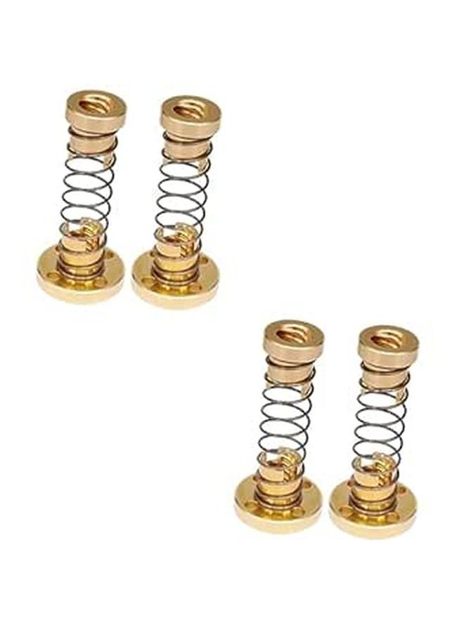4 Sets Stainless Steel Lead Screw Nuts for 3D Printer Z Axis Upgrade - Image 1
