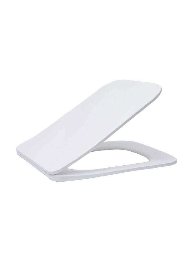 HONEYBEE High-Quality and Durable DBF Toilet Seat Cover White 480 x 73 x 415 cm LPU-004(RECTANGLE)