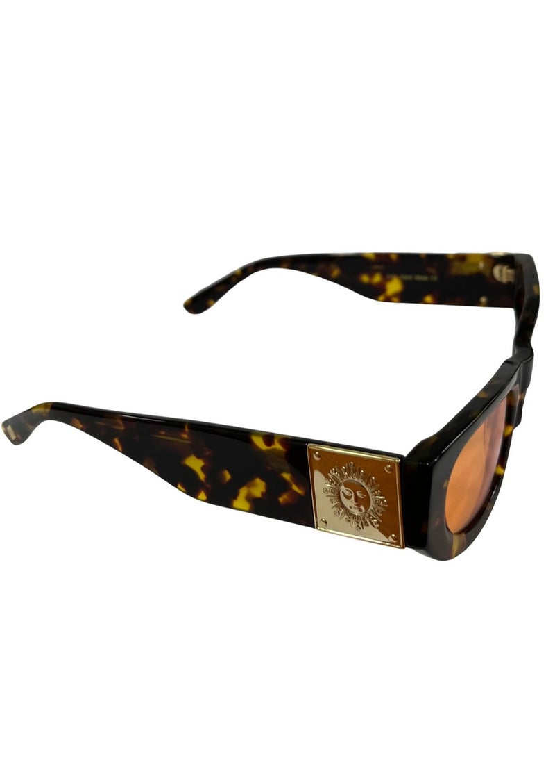 SOL.K Bosto-K Orange Sunglasses – Bold Havana Frame with Vibrant Orange Lenses & UV400 Protection - Image 2