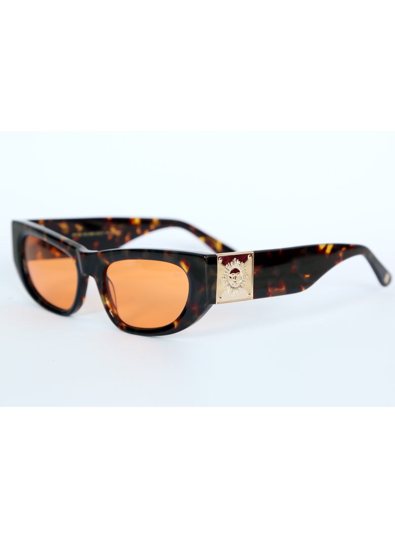 SOL.K Bosto-K Orange Sunglasses – Bold Havana Frame with Vibrant Orange Lenses & UV400 Protection - Image 1