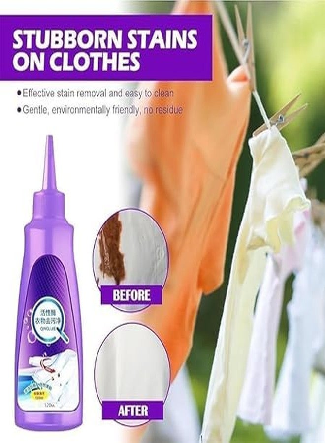 VIBRAL Stain Remover for Clothes Multi-Purpose Roll Bead Fabric Clothes Stain Remover for Cotton, Linen, Polyester, Blended Fabric, Denim, Down, Jacket, Strip 120 ml - Image 2