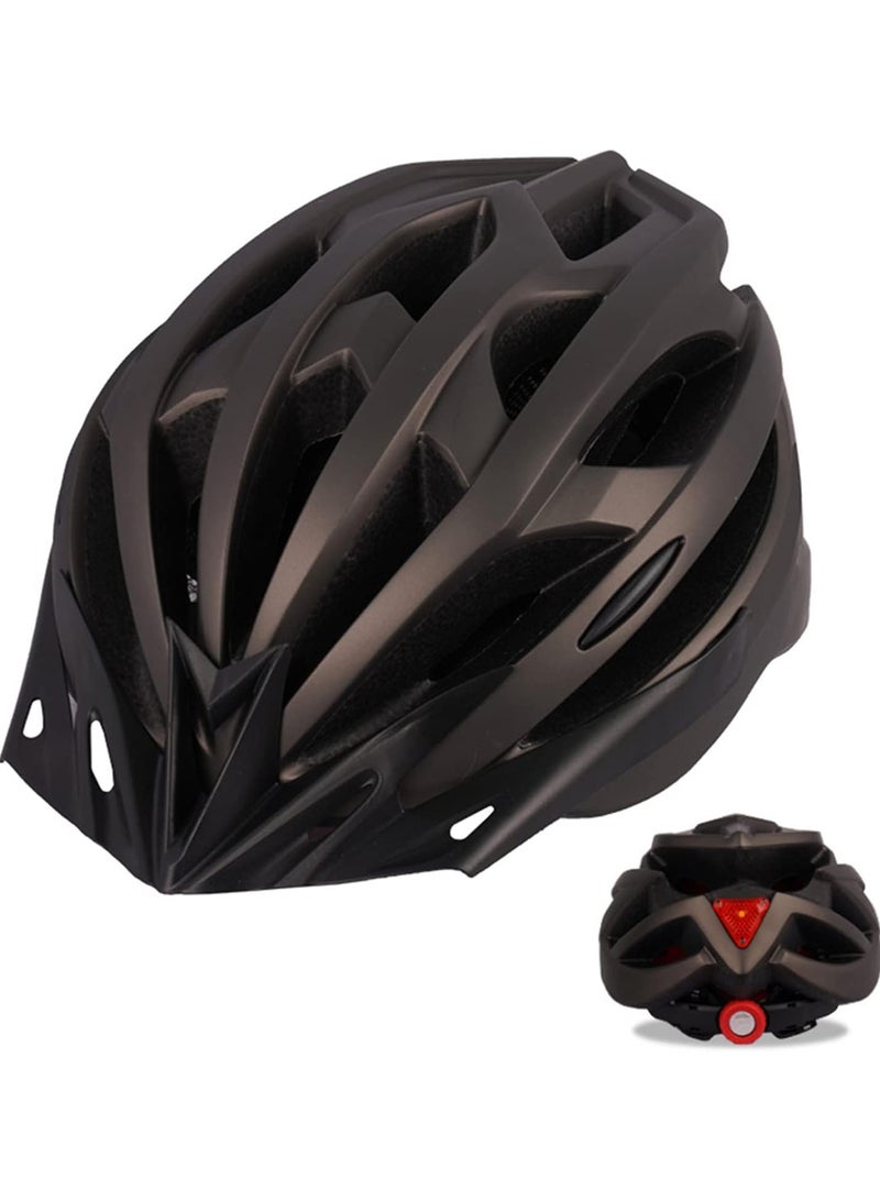 INFLUX Bike Helmet, Bicycle Helmet for Men Women with Detachable Sun Visor Quick Release Strap Cycling Helmet Microshell Design Adjustable Size for Adult Mountain Road Safety Protection - Image 1