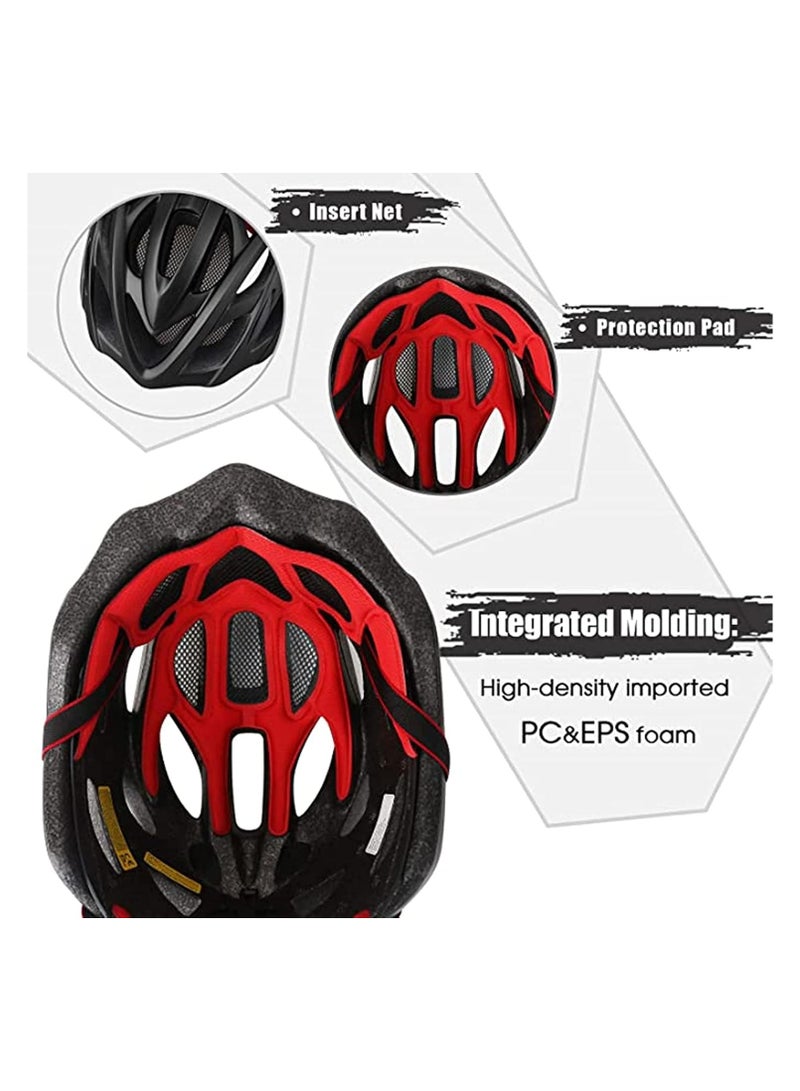 INFLUX Bike Helmet, Bicycle Helmet for Men Women with Detachable Sun Visor Quick Release Strap Cycling Helmet Microshell Design Adjustable Size for Adult Mountain Road Safety Protection - Image 3