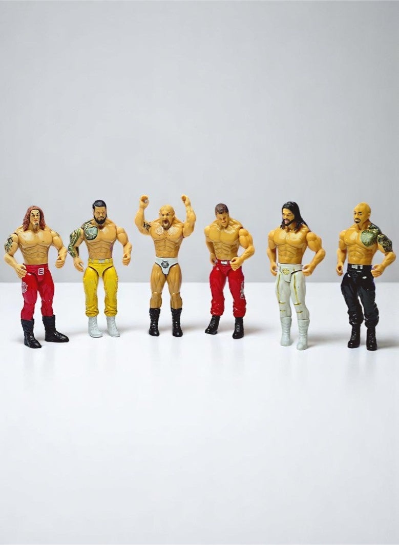 Ultimate Warrior Set of 6 Wrestlers for Kids - Image 3