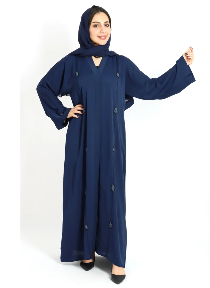 اكسا عباية اماراتية شغل يدوي AIK5046