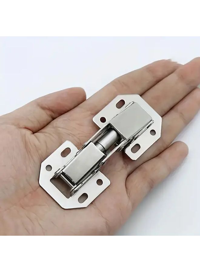 Stainless Steel Surface Mount Soft Close Cabinet Hinges 6 Pcs 90 Degree Buffer No Drilling - Image 3