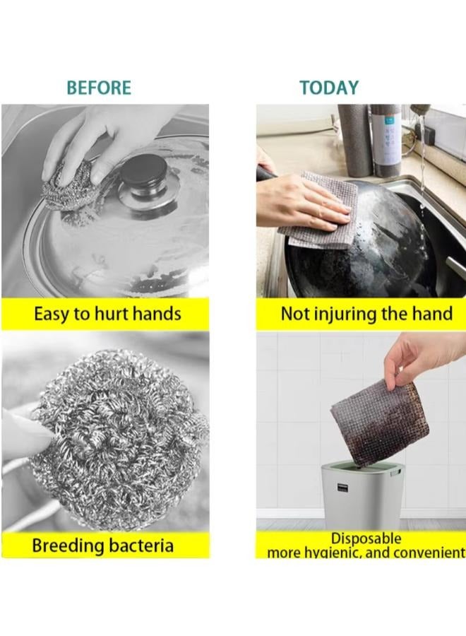 1 Roll Resistant Reusable Kitchen Rags, Dishcloths, High Friction Wipes, Heavy Duty - Image 4