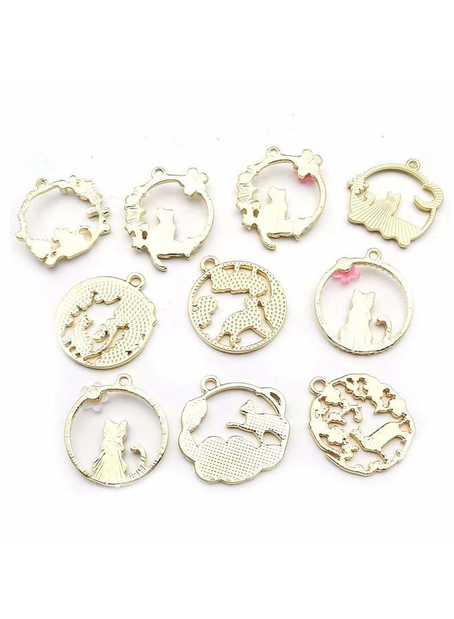 WOCRAFT pcs Gold Plated Enamel Charms Pendant for Jewelry Making Necklace Bracelet Earring and Slime DIY Jewelry Accessories Charms c1000 - Image 4