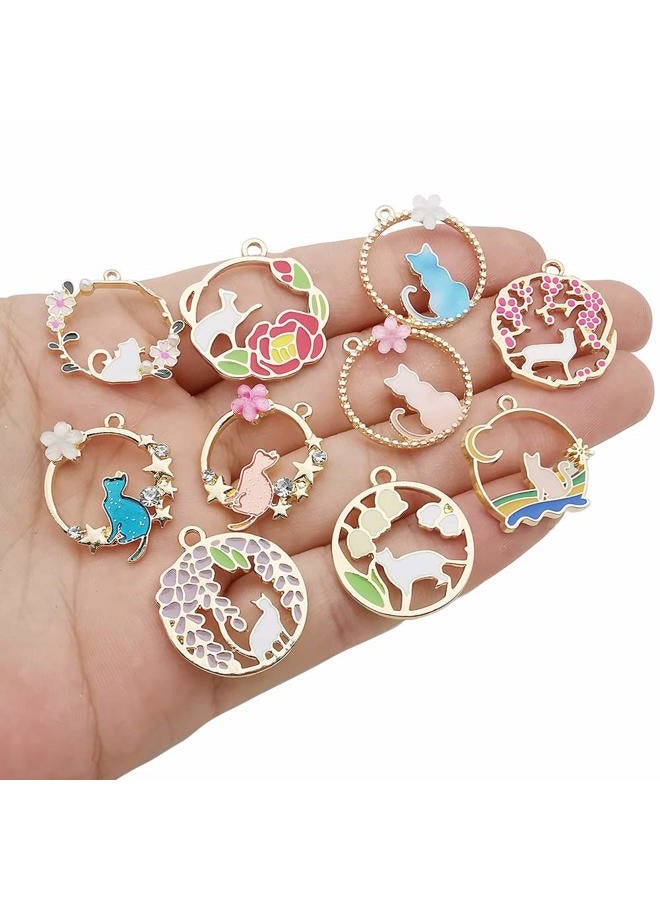 WOCRAFT pcs Gold Plated Enamel Charms Pendant for Jewelry Making Necklace Bracelet Earring and Slime DIY Jewelry Accessories Charms c1000 - Image 2