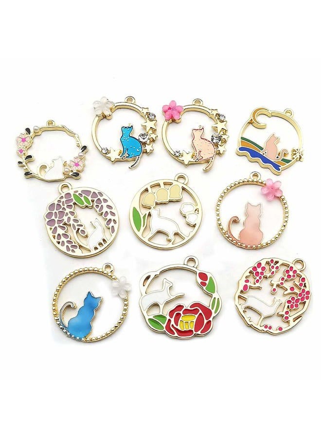 WOCRAFT pcs Gold Plated Enamel Charms Pendant for Jewelry Making Necklace Bracelet Earring and Slime DIY Jewelry Accessories Charms c1000 - Image 3