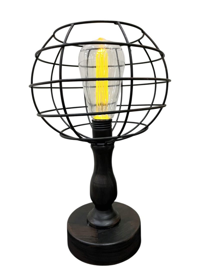 بي آند دي مصباح طاولة ليد لون أسود يعمل بالبطاريات عدد 3 مقاس AA، لون الإضاءة اصفر - Image 3